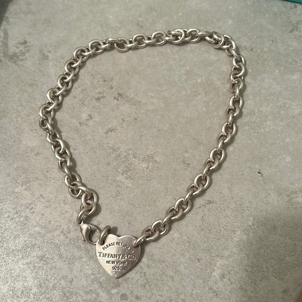 Heart tiffany chain